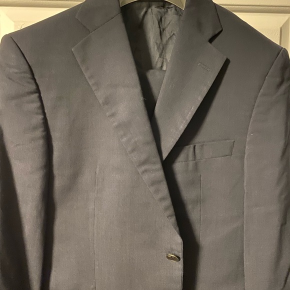 Versace vintage classic Navy suit. Wider pant leg. - Picture 3 of 7